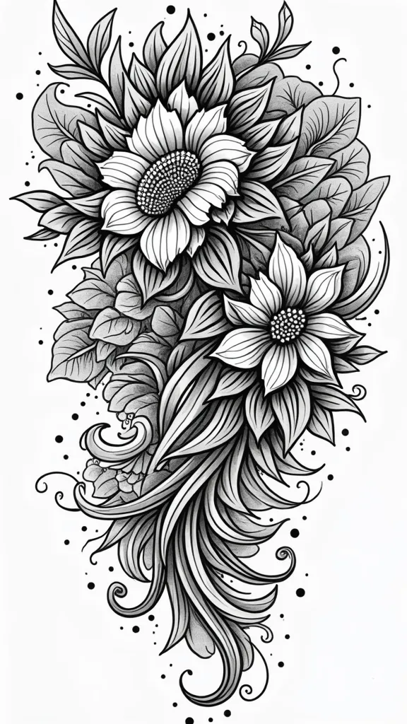 coloriages de tatouage imprimables pour adultes